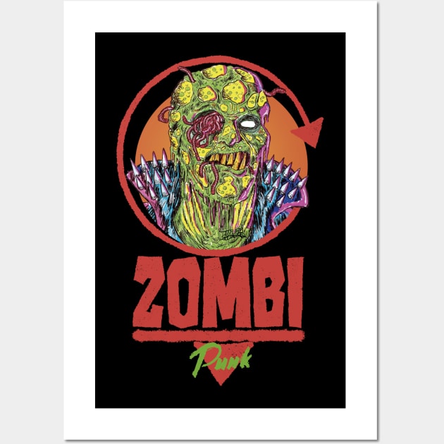 Zombi Punk Wall Art by mondopupo1983